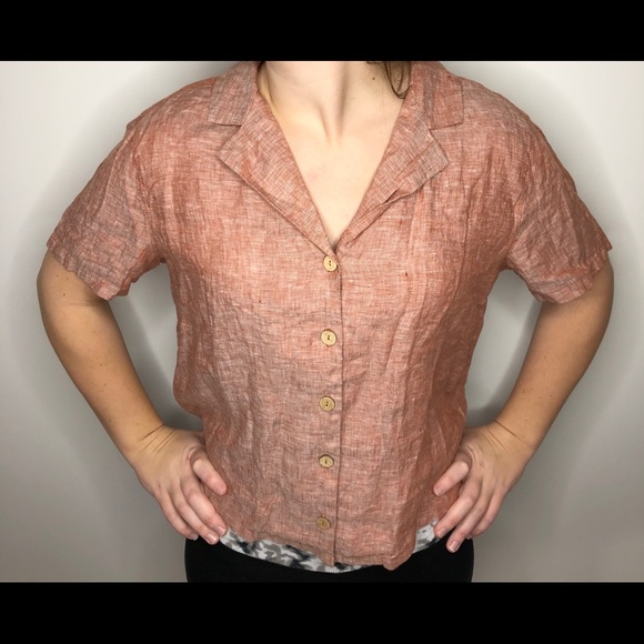 Rachel Zoe Tops - RACHEL ZOE 100 % linen Button Down Blouse